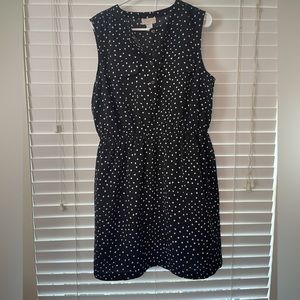 L- LOFT polka dotted dress